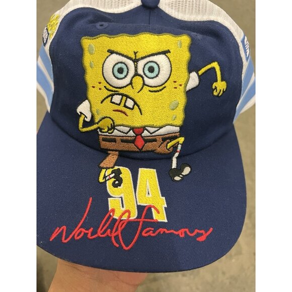 Supreme x SpongeBob jeff Hamilton Mesh Bag 6-panel Navy Hat Cap Size OS - Picture 6 of 6